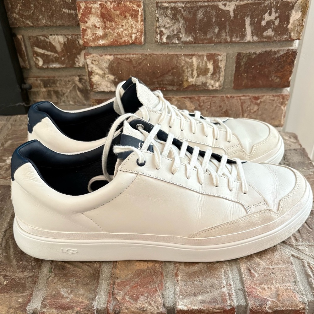UGG Men's South Bay White and Navy Sneakers